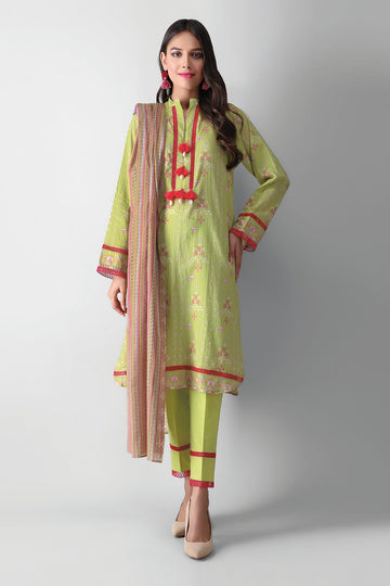 A21332 Green Khaadi Autumn Collection 2021